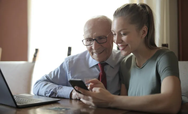 In-person on-site senior elderly tech support